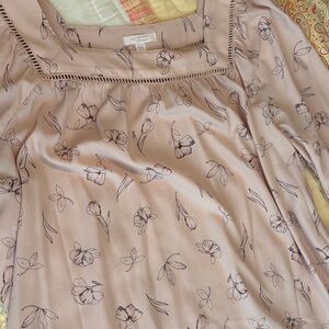 LC Lauren Conrad Pink Floral Top